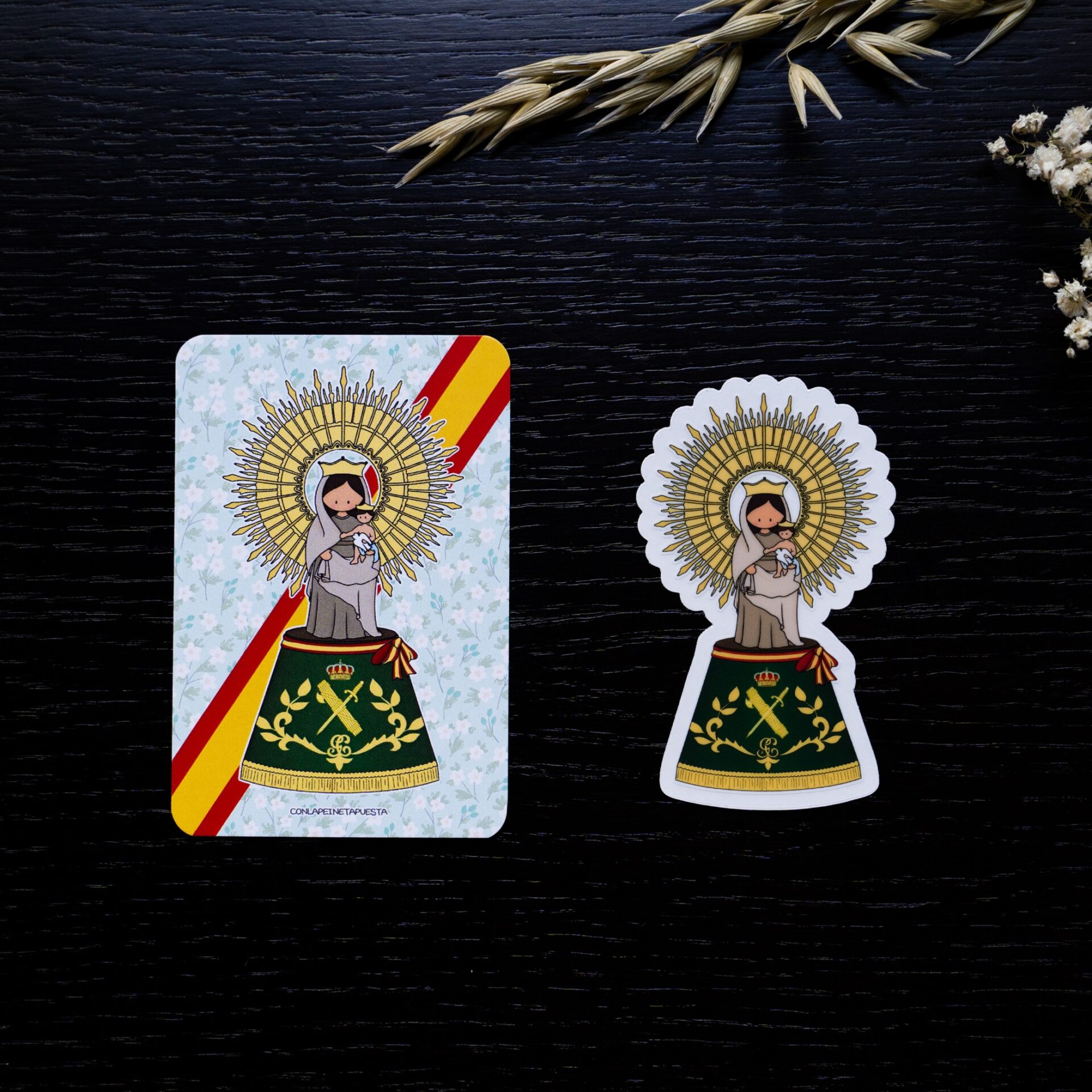 Cinta Virgen del Pilar y Guardia Civil
